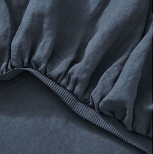 Weave Ravello Linen Fitted Sheet | Denim