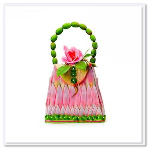 Card - Pink King Protea Bag