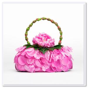 Card - Peony Petal Bag