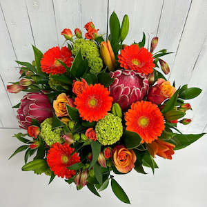 Florist: Vibrant Sunset Bouquet