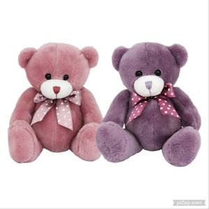 Cute & colourful little teddy bears- pink or purple