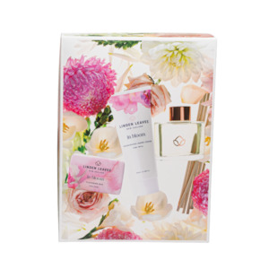 Linden Leaves- Beautiful Pink Petal Hands & Home Gift Set