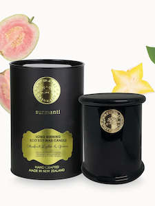 Surmanti Eco Long Burn Candle- Starfruit Lychee and Guava