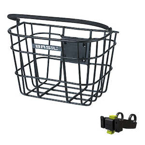 Bicycle and accessory: Basil Bremen Alu (KF) Basket With Handlebar Holder