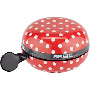 Bicycle and accessory: Basil Big Bell Polkadot