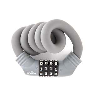 Bicycle and accessory: ULAC Lock 1970 Cable Combo 15mm x 60cm Grey