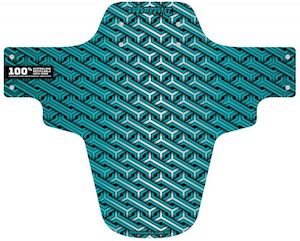 Bicycle and accessory: Dirtsurfer Geoweave Turquoise Mudguard