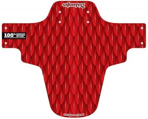 Bicycle and accessory: Dirtsurfer Scales Red Mudguard