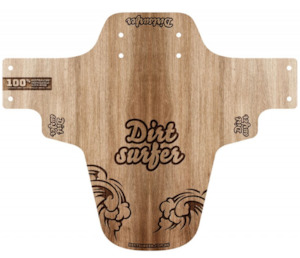 Dirtsurfer Wood Cut Logo Mudguard