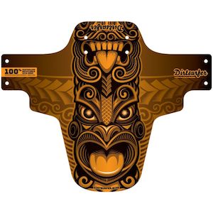 Bicycle and accessory: Dirtsurfer Tiki Orange Mudguard