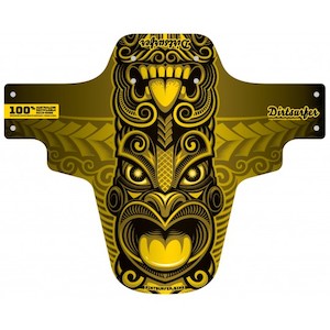 Bicycle and accessory: Dirtsurfer Tiki Yellow Mudguard