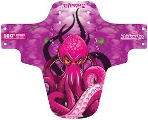 Bicycle and accessory: Dirtsurfer Octopus Pink on Pink Mudguard