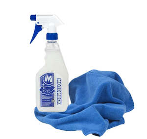 Bicycle and accessory: Motomuck 3 in 1 Waterless Wash, Quick Detailer + Microfibre Towel