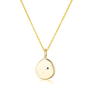 Linda Tahija Scorpio Zodiac Figaro Necklace Gold