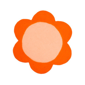 Muskhane Daisy Rug Pure Orange/Blush