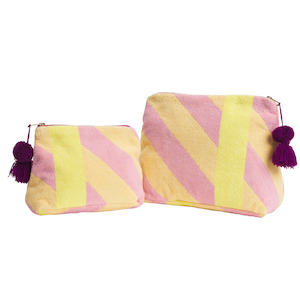 Sage & Clare Jarita Terry Pouch - Mauve