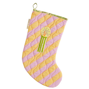 Sage & Clare Jarita Stripe Christmas Stocking - Mauve