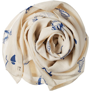 Soft furnishing: Nature Baby Muslin Wrap Atlantic