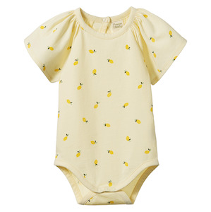 Nature Baby Faye Bodysuit - Little Lemon Cream