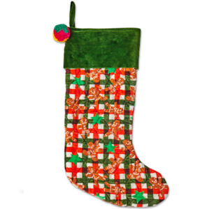 Soft furnishing: Kip & Co Gingerbread Velvet Stocking