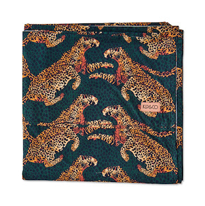 Kip & Co Cheetah Organic Cotton Flat Sheet