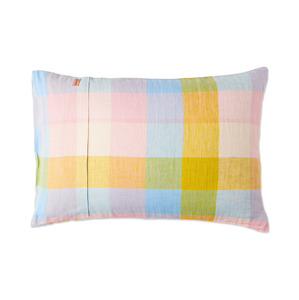 Kip & Co Corfu Tartan Linen Pillowcases 2P Std Set