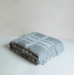 Soft furnishing: Forestry Wool 100% Pure wool | Check Grey