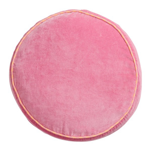 Sage & Clare Castilo Round Velvet Cushion - Rosewater