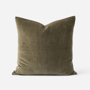 Citta Cotton Velvet Cushion Cover - Sage