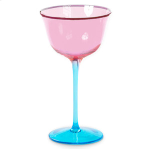 Kip & Co Rose With A Twist Mini Coupe Glass 2P Set