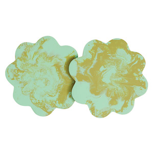 Sage & Clare Cecilia Coasters Set of 2 - Artichoke