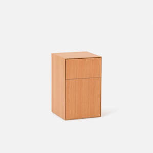 Citta Plinth Bedside Left Hand Oak