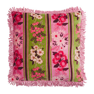 Sage & Clare 	Devi Velvet Cushion - Rosewater