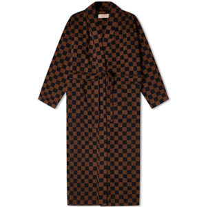 Baina Sulis Bath Robe Tabac & Noir