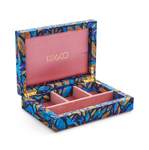 Soft furnishing: Kip & Co Fallen Leaves Velvet Jewellery Box Small