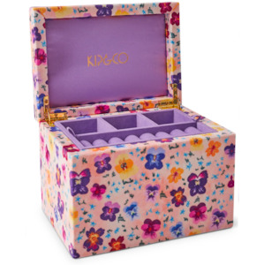 Soft furnishing: Kip & Co Pansy Velvet Jewellery Box Large