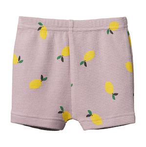 Nature Baby Selby Waffle Shorts - Lilac Lemon