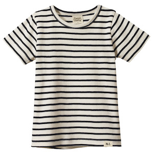 Nature Baby River Tee - Navy Sailor Stripe