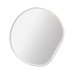 Soft furnishing: Ferm Living Pond Mirror - Small - Brass