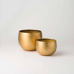 Citta Gava Planter - Antique Brass