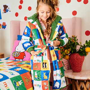 Kip&Co x Miffy Miffy's Adventures Kuddle Kids Robe