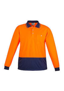 Unisex Hi Vis Basic Long Sleeve Polo - ZH232