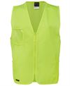 HI VIS ZIP SAFETY VEST - 6HVSZ