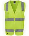 HI VIS (D+N) ZIP SAFETY VEST - 6DNSZ