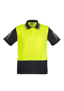 Clothing manufacturing: Mens Hi Vis Zone Short Sleeve Polo - ZH236