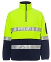 Clothing manufacturing: HI VIS (D+N) 1/2 ZIP POLAR FLEECE - 6DNPF