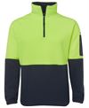 HI VIS 1/2 ZIP POLAR FLEECE - 6HVPF