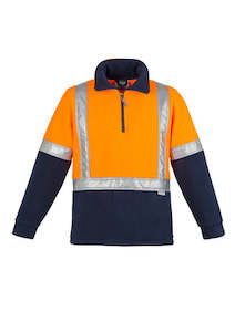 HI VIS POLAR FLEECE JUMPER - SHOULDER TAPED - ZT462