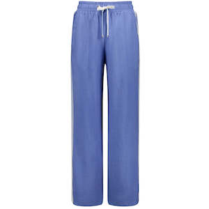 Womens Pants: Indiana Women's Wide Leg Pants - Pool Blue