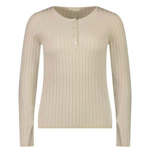 Val Women's Henley - Stone